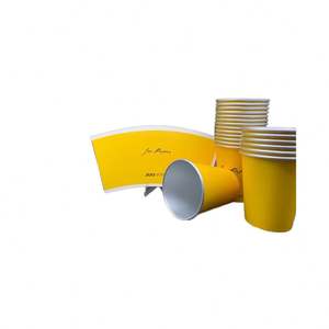 Gobelet en carton spécial double face en PE de qualité alimentaire pour boissons et collations, impression flexographique, modèle pour emballage, vente en gros - Product Image 1