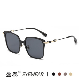 Eyewear Square Sunglasses <b>Pink</b> Metal <b>Frame</b> UV400 Unisex Fashion - Product Image 2
