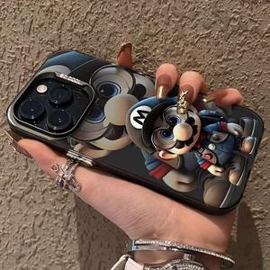 Coque de téléphone rigide en argent avec motif <span class=keywords><strong>Mario</strong></span> pour iPhone Xs X Xr Xsmax 11 12 13 14 15 16 17pro Max 16e - Product Image 2