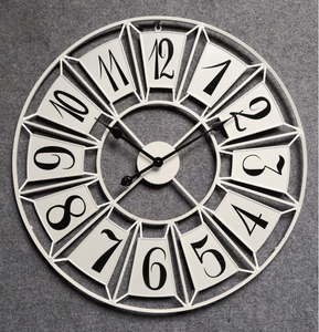 Rustic Retro Handmade <b>Decorative</b> Vintage Metal Big <b>Wall</b> <b>Clock</b> for Living Room Hotel Restaurant - Product Image 2