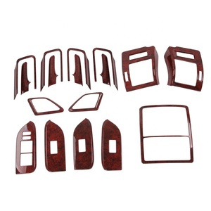 WZXDAUTO - Accesorios de Decoración Interior para Automóviles, Cubierta de Madera para Land Cruiser 150 2014 2015 - Product Image 1