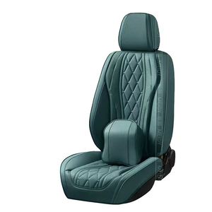 Housse de siège de voiture universelle toutes saisons de haute qualité, ensemble complet de 10 pièces, design sportif, couverture complète, ventilée, respirante, en cuir - Product Image 6