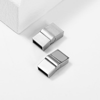 Nouvelle Arrivée Qualité Satin Finition Bijoux Fermoir Boucle pour Caoutchouc Colliers Bracelets En Cuir