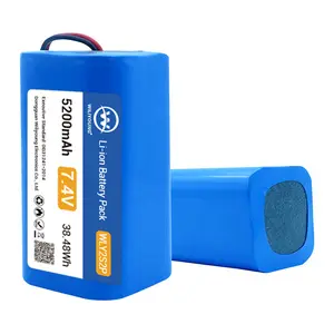 יד חשמלית תרגיל כלי ICR 18650 סוללות 2S2P 5200mAh עם PCB ליתיום סוללות 7.4V Li יון חבילות