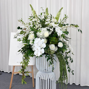 Realistic <b>Artificial</b> Silk <b>Flower</b> Ball-<b>Large</b> White Floral Greenery Wedding Birthday Home Decor Waterproof Eco-Friendly Handmade - Product Image 2