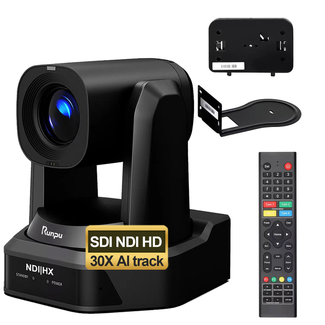 USD498 Free Ship NDI HX Poe 30X Optical Zoom HD1080P 60fps PTZ Conference Camera sdi lan AITrack Live Streaming HD66A-30N