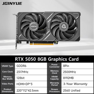 JGINYUE RTX 5050 8GB GDDR6 Gaming Graphics Card PC 128bit High Performance <b>Computer</b> GPU for Desktop Graphics Card - Product Image 5