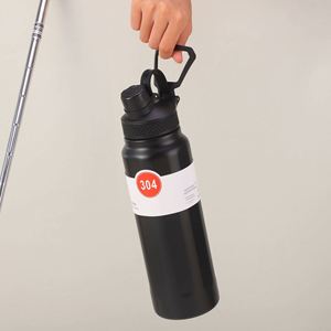 Large Capacity Sports <b>Water</b> <b>Bottle</b> <b>750ml</b> 950ml Stainless Steel Vacuum Insulated Double Wall with Handle Lid - Product Image 2