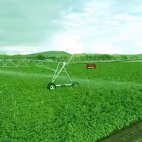 Machine à pivot central métallique Système d'irrigation agricole Pompe à noyau d'arrosage à pivot Moteur de boîte de vitesses Roues Irrigation efficace