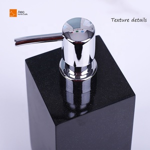 Accessoires de salle de bain en polyrésine <span class=keywords><strong>Glister</strong></span> Distributeur de savon à vaisselle peint brillant et bouteille de lotion pour les mains Résine personnalisée pour hôtels - Product Image 3