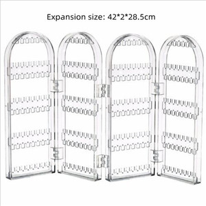 Đóng Mở Trong Suốt Nhựa Đồ Trang Sức Tổ Chức Sáng Tạo Vòng Cổ Và Bông Tai Hiển Thị Xách Tay Xốp Lưu Trữ Container - Product Image 6