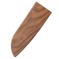 XINZUO Funda Magnética de Madera de Nogal de Alta Calidad para Cuchillos de Cocina, Protector de Hojas para Cuchillos de Chef, Saya de Madera