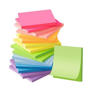 3x3 Sticky Notes Self-Stick <b>Pads</b> in Bright Colors Recyclable & Easy Stick for Home/Office Notebooks - Product Image 1