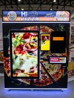 Iplaysmart Distributeur Automatique Intelligent Portable de Pizzas en Acier Inoxydable avec Paiement Tactile, Kiosque Robotisé pour Pizzas Intérieur/Extérieur, 69 pièces