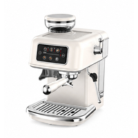 Machine à expresso électrique programmable 19 bars, cafetière 1500W, réservoir d'eau transparent amovible de 1,8L