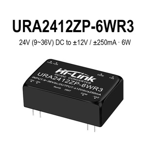 Módulo Conversor de Potência Isolado <span class=keywords><strong>DC</strong></span> Hi-Link 6W 9~36Vdc, 18~75Vdc 5V/12/15/24V URA2405ZP-6WR3 URB2412ZP-6WR3 URA4812ZP-6WR3 - Product Image 2