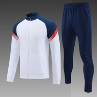 Grosir kustom menjalankan sepak bola pakaian poliester olahraga latihan baju olahraga kualitas tinggi dua bagian Tracksuit