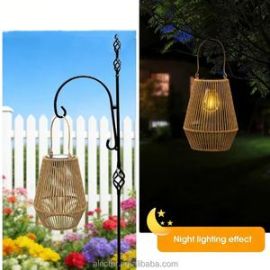 Alecter Solar IP65 Waterproof Solar-Powered Lanterns Gift-Style Hanging <b>Lights</b> for Women Outdoor Gardens Patios Porches <b>Trees</b> - Product Image 5