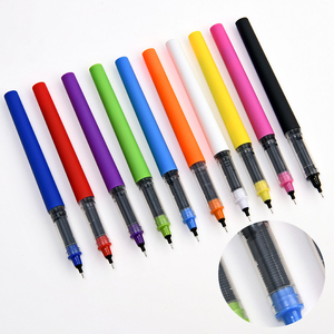 Großhandel kunden spezifische Werbe schwarz blau Tinte Macaron Farbe 0,5mm Gel schreiber Set mit Logo Großhandel Kunststoff Gel schreiber - Product Image 5