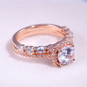 Rose Tone Ring Set for Women Elegant Proposal Fashion Party Finger Accessory Gift - Product Image 3