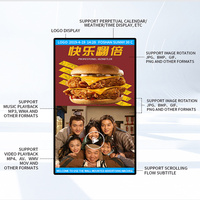 Affichage publicitaire LCD d'intérieur BENSHI 32 43 50 55 pouces Non tactile 350 Nits TV en plastique mural Affichage numérique LCD