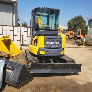 Komatsu Mini Rubber Digger PC50 Shovel Used, Low Price PC50MR Rubber Chain Excavator <b>Tracked</b> - Product Image 2