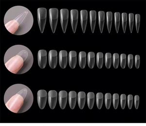 OEM Haute Qualité 240 pièces Faux Ongles en Gel Souple, Couverture Complète, Formes Amande et Ovale, pour Manucure Française, en Plastique ABS, Boîte de Press-Ons pour Doigts - Product Image 5
