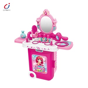 Gương Mẫu Giáo Vali Xách Tay Bàn Trang Điểm Trẻ Em, Cô Gái Xinh Đẹp Giả Vờ Chơi Trò Chơi Tủ Quần Áo Nhựa Đồ Chơi - Product Image 6