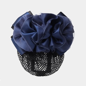 Accessoires pour cheveux pour femmes HZM-61250 : <span class=keywords><strong>Snood</strong></span> en <span class=keywords><strong>crochet</strong></span> fleuri avec barrette, pinces à cheveux en maille antidérapantes pour le travail et les filles - Product Image 5