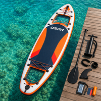 Expédition ultra-rapide en 7 jours : Planche à pagaie gonflable familiale tout-terrain avec hublot de visualisation claire pour les loisirs de vacances