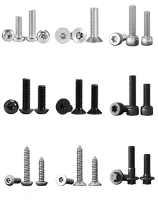 Tornillos de seguridad Torx de acero al carbono y acero inoxidable M5 M6 M8, tornillos de seguridad Torx negros de cabeza plana - Product Image 5
