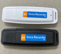 Perekam Suara USB Portabel Profesional, Perangkat Perekam Audio Digital dengan Flash Drive Format WAV