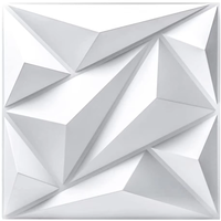 Panneaux muraux géométriques en PVC 3D 30*30cm pour la décoration de la maison Installation facile Panneau de plafond étanche à l'humidité pour le revêtement de la chambre à coucher
