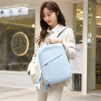 Sac à dos unisexe pour ordinateur portable, en tissu Oxford imperméable, avec compartiment pour ordinateur, ceinture à coussin d'air et port USB