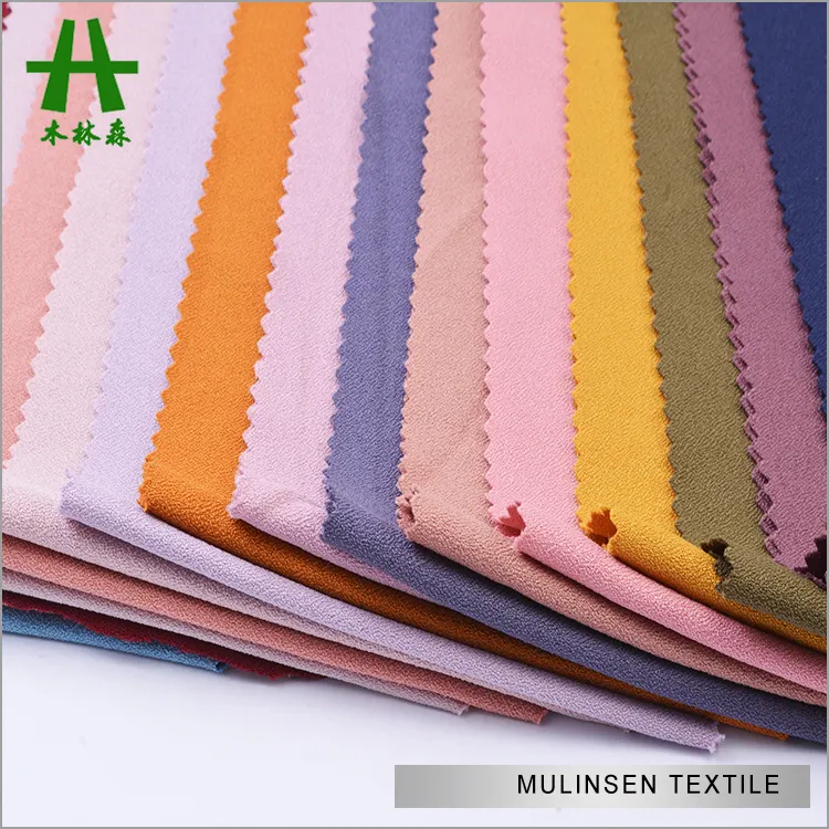 Mulinsen Tessile 100D <span class=keywords><strong>4</strong></span> Way Stretch 100 Poliestere Muschio Crepe Tessuto