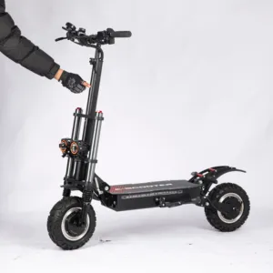 Ons Magazijn High-Power Dual Motor Drive 60v 6000W 85 Km/h Citycoco Elektrische Scooters Gevouwen E Motorfiets Met Hoge Prestaties