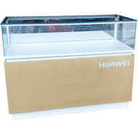 Vitrine en Verre à Éclairage LED pour Téléphones Portables, Meuble de Rangement Métallique Personnalisé pour Produits Électroniques, Présentoir pour Téléphones Mobiles