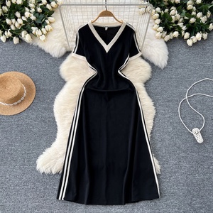 Black Combination Dress - 2025 New Design Elegant Women's Style