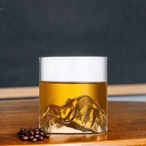 แก้ววิสกี้ทรงภูเขา <span class=keywords><strong>Matterhorn</strong></span> สไตล์ญี่ปุ่นโบราณ ทำจากแก้วบอโรซิลิเกต ขนาด 180 300 มล. - Product Image 3