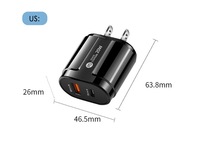 Pengisi Daya QC3.0 Quick Charge Usb-c 20w PD 2 in 1 Dua Port Pengisi Daya Ponsel Kabel Tipe C Pengisian Daya Super Cepat dan Adaptor
