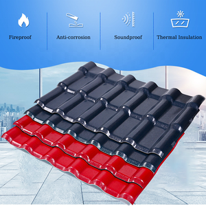 Современный дизайн Изолированный УФ ПВХ кровельный лист ASA экологическая римская гофрированная полимерная панель Черная синтетическая смола черепица - Product Image 6