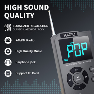 Mini AM/FM/MP3 Walkman electrónico de bolsillo 600mAh Batería recargable Radio FM Música Radio portátil AM FM - Product Image 3