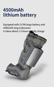 Elektrische Luftkompressions-Massagestiefel mit Wärmekompression & Vibration 4500mAh Akku - Beinzirkulationsförderung - Product Image 5