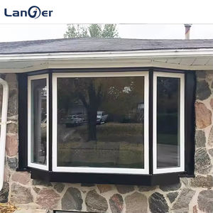 Fenêtre en <span class=keywords><strong>baie</strong></span> moderne en aluminium et verre, résistante aux ouragans, double vitrage, insonorisée, quincaillerie de marque allemande, écran en acier inoxydable - Product Image 6