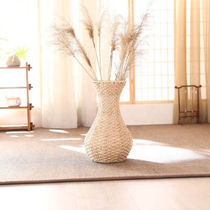 Macetero de mimbre para flores secas, florero de mimbre alto - Product Image 5