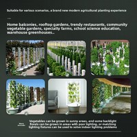 Tour hydroponique verticale Seedafarm à haute rigidité, système de culture de légumes intelligent pour la maison, culture hors sol, colonne aéroponique