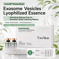 Sérum aux exosomes de concombre, lot de 4, préparation professionnelle pour le maquillage, blanchissant, anti-âge, pour une peau hydratée, fournisseur OEM ODM