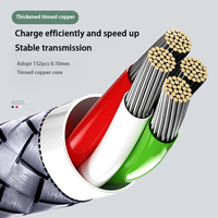 Cable de Carga Rápida USB a Tipo-C, Trenzado de Nailon, Anti-Rotura, Protección SR, Compatible con OEM Personalizado para Pedidos al por Mayor a Nivel Global