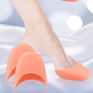 Cubierta del dedo del pie Funda protectora del dedo del pie Cojín Ultra suave Tapas delanteras del pie Puntera de gel para zapato de baile de <span class=keywords><strong>ballet</strong></span> - Product Image 1