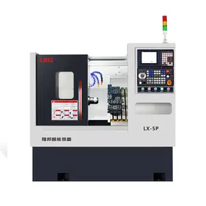 CNC Turning Machine Tool 3 Axis micro Hydraulic Chuck 8 Inch conventional Mini Slant Bed Lathe Machine for Metal